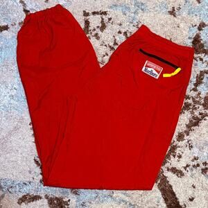 Vintage 90s Marlboro Adventure Team Nylon Track Pants Size Large Red